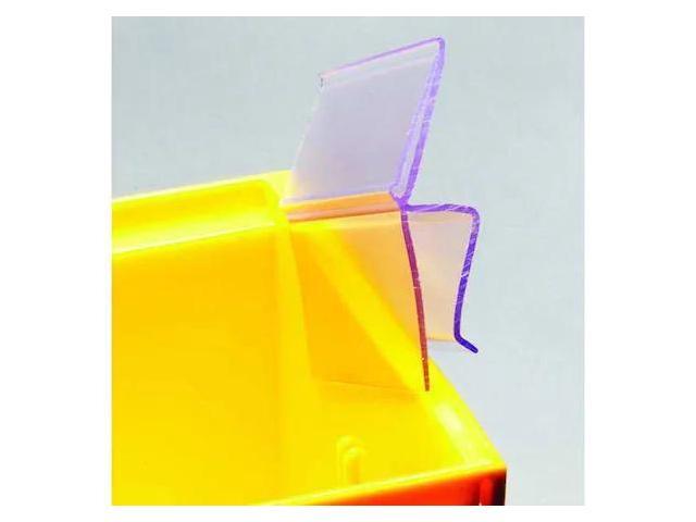 AIGNER INDEX BC-13 Label Holder,Clip On,3 in. L,PK25