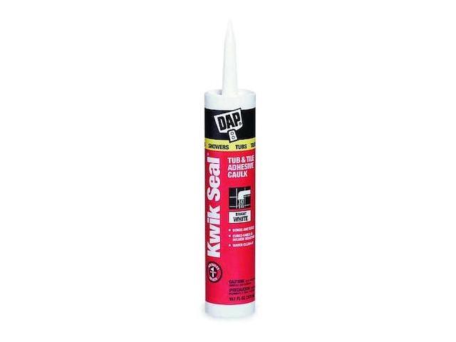 DAP 70798-18032 Acrylic Latex Adhesive Caulk, 10 oz, Cartridge, White, Acrylic