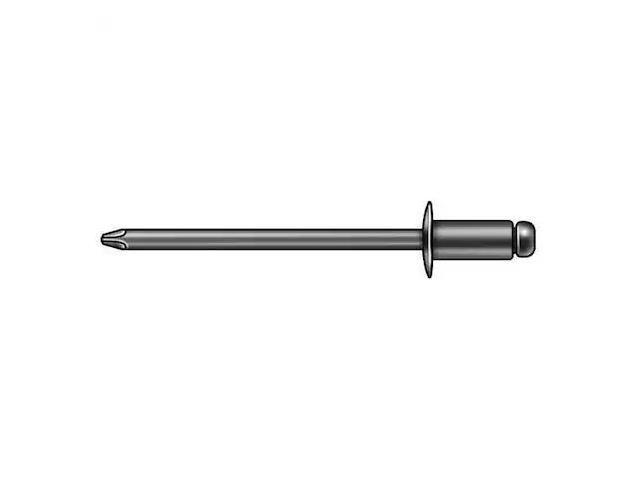 STANLEY ENGINEERED FASTENING AD43-45BSLF201 Blind Rivet, Flanged Head, 1/8 in