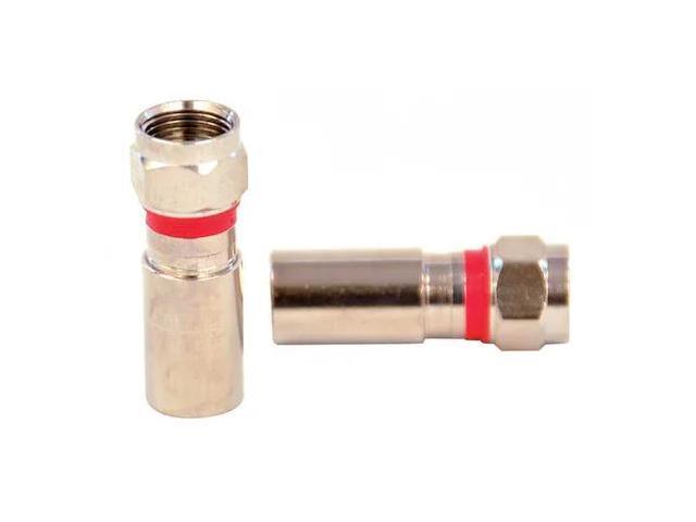 DOLPHIN COMPONENTS DC-CF6PLEN Coupler, Cable, F-Type/Male, RG6, PK10