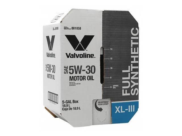 VALVOLINE 881058 Motor Oil,5 gal. Sz,5W-30 SAE Grade,Box