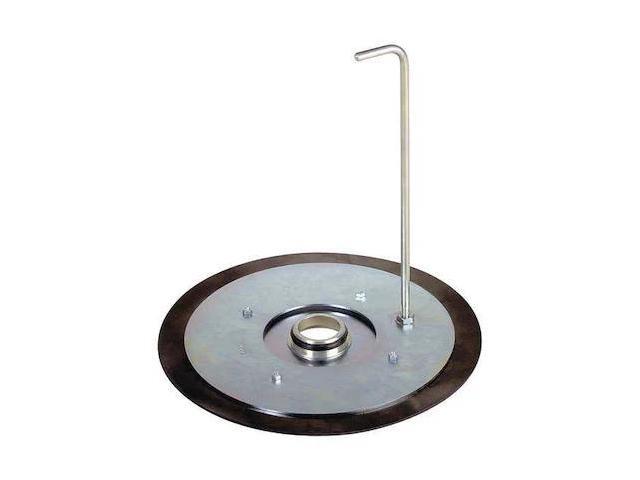 COX 7F1016 Follower Plate, For Container Size 5 gal, Metal, Dia 2 in, Includes