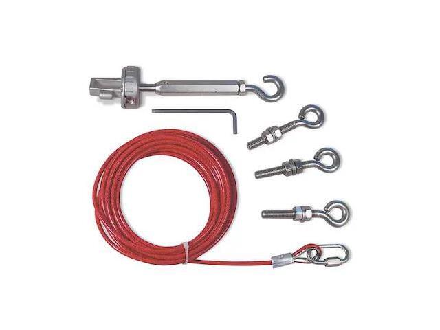 OMRON 44506-2730 Cable Kit,PVC Covered Steel,98ft. 5in. L