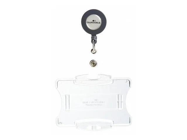 DURABLE OFFICE PRODUCTS 801119 ID Badge Holder,2-3/4' L,Open Style,PK10