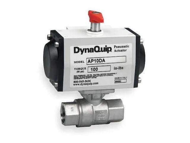 DYNAQUIP CONTROLS P2S24AJDA032A 3/4' FNPT Stainless Steel Pneumatic Ball Valve