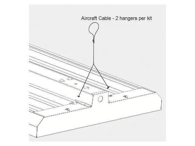 ACUITY METAL OPTICS MHYTGB10 WWGR Aircraft Cable Hanging Kit,F/FGB Fixture