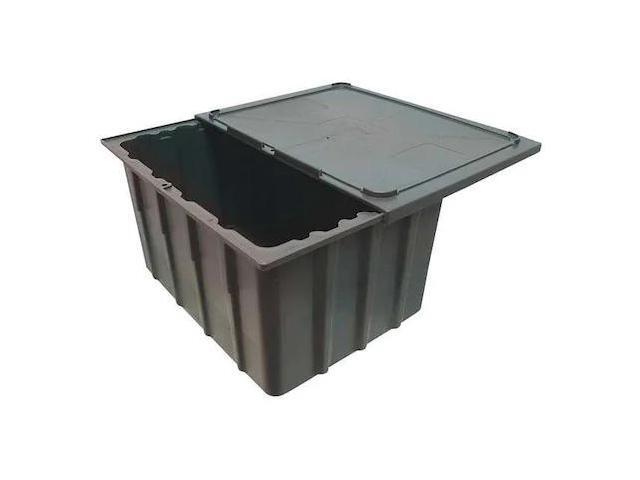 CORTECH 3825 Gray Property Storage Container 23 in x 17 1/4 in x 8 1/2 in H, 1