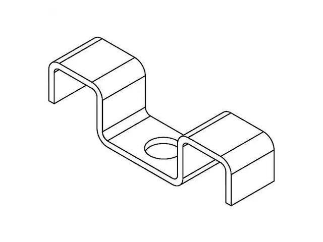 FIBERGRATE 710410/25 Grating Clip,316 Stainless Steel,PK25