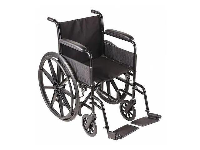 DMI 503-0658-0200 Wheelchair,250 lb,18 In Seat,Silver