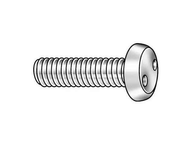 TAMPER-PRUF SCREWS 121350 1/4'-20 x 2 in Spanner Pan Tamper Resistant Screw,