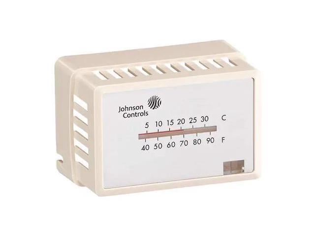 JOHNSON CONTROLS T-4000-2142 Pneumatic Thermostat Cover, Beige, Mounting Style: