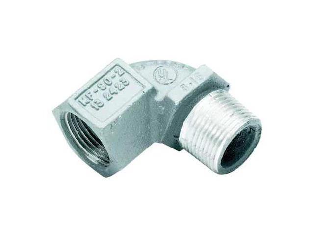 HUBBELL KILLARK MF-90-1WW IMC 90 Deg Elbow, 1/2 in, Threaded, Aluminum, Powder