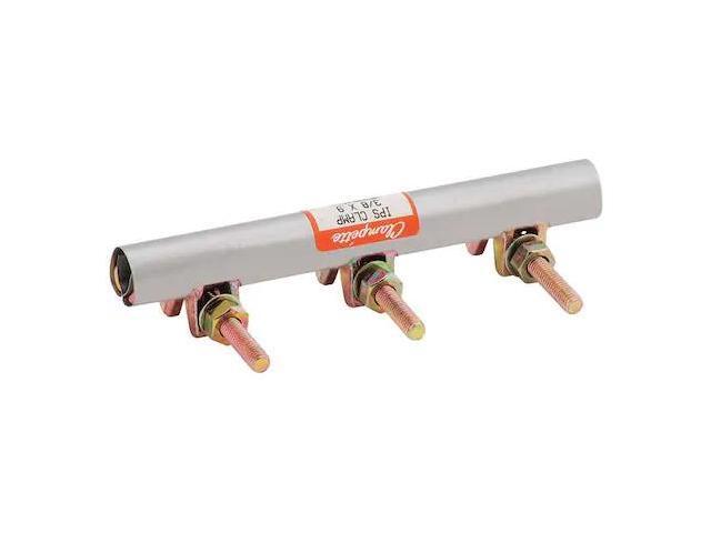 ZORO SELECT 330-029 Repair Clamp,Three Bolt,3/8 In,304SS