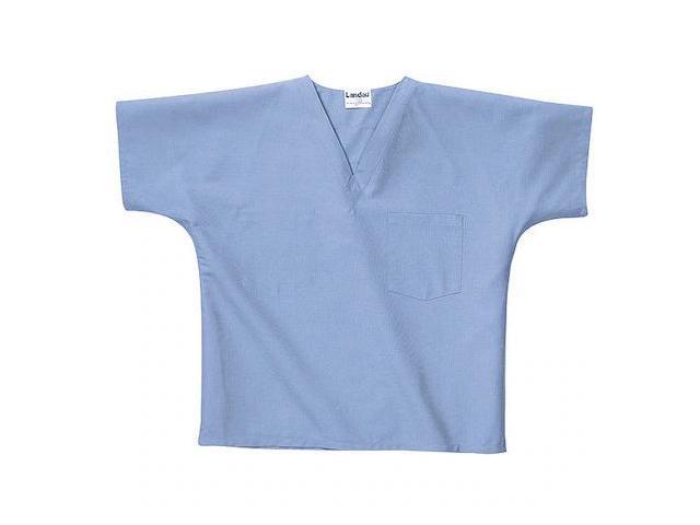 LANDAU 7502BCPMED Scrub Shirt, Cotton/Polyester, Short Sleeve, 2 Pockets,