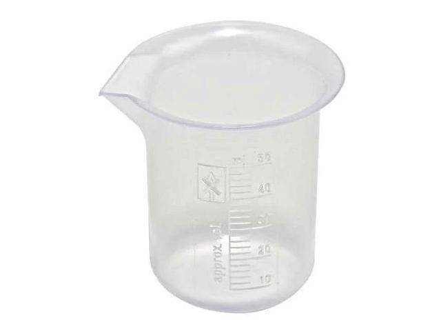 DYNALON 222075-0050 Beaker, Polypropylene, Low Form, 50 mL / 1.69 fl oz