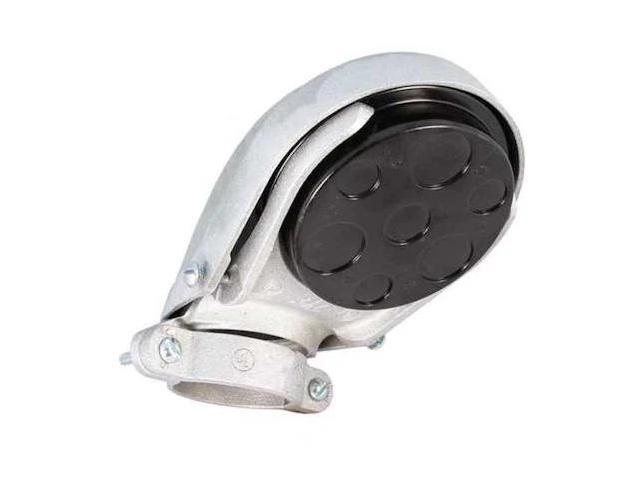 RACO 2412 EMT/IMC Cap, 3 in, Snap-On, Aluminum, Plain, Natural