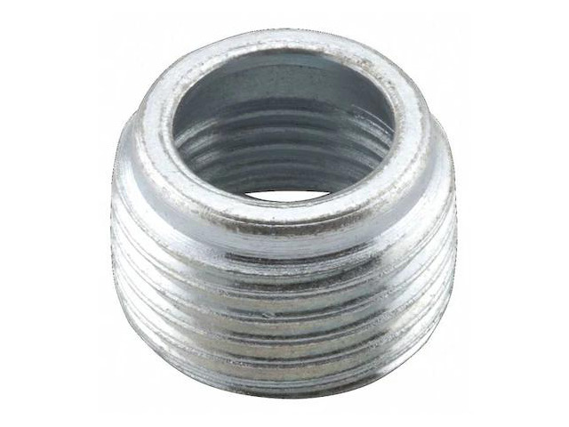RACO 1143 IMC Bushing, 1 in x 1/2 in, Threaded, Steel, Zinc Plated, Gray