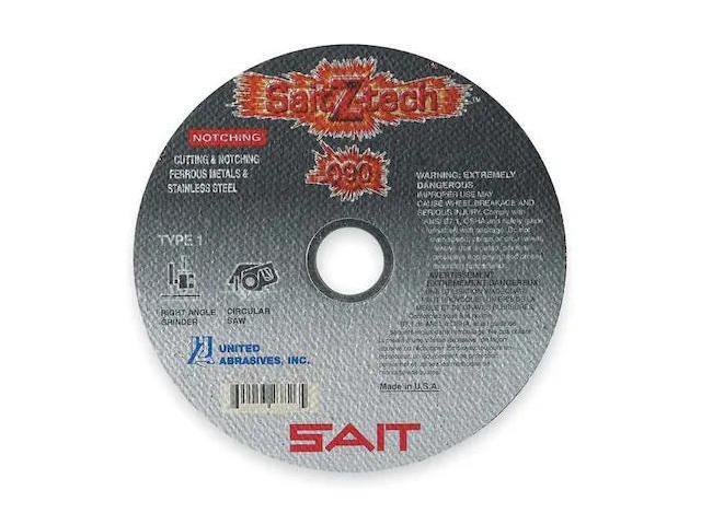 UNITED ABRASIVES/SAIT 23824 SAIT Z-Tech Cutting & Notching Wheel, 4-1/2 in, 7/8