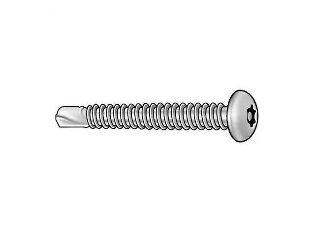 TAMPER-PRUF SCREWS 490030 Tamper Resistant Screw, 3/4 in, Plain Finish, 410