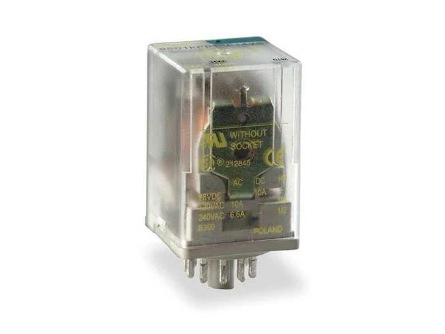 SCHNEIDER ELECTRIC 8501KPR12P14V20 Socket, General Purpose Relay, Octal, 10 A,