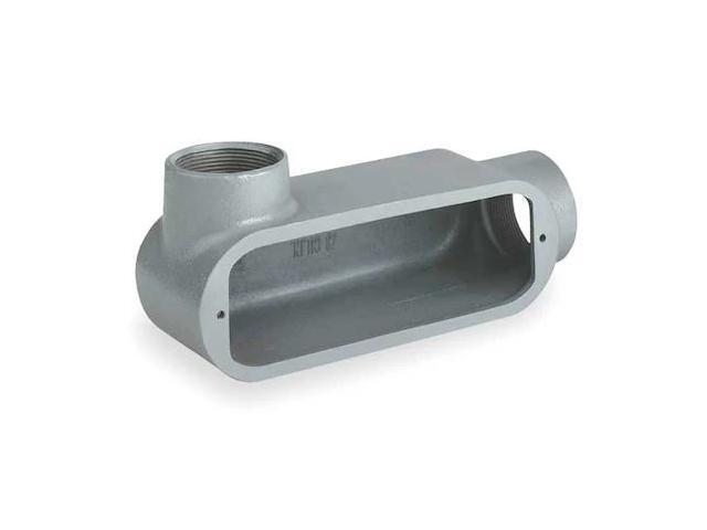 HUBBELL KILLARK OLL-2M Conduit Outlet Body,Iron,LL,3/4 In.