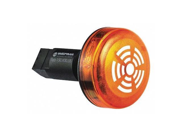 WERMA 15030055 Buzzer, Buzzer, Continuous/Pulse, 24V DC, 80 dB, Polycarbonate,