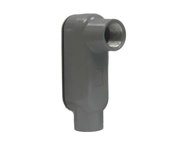 HUBBELL KILLARK OLB-3CG Conduit Outlet Body w/Cover,Aluminum,LB