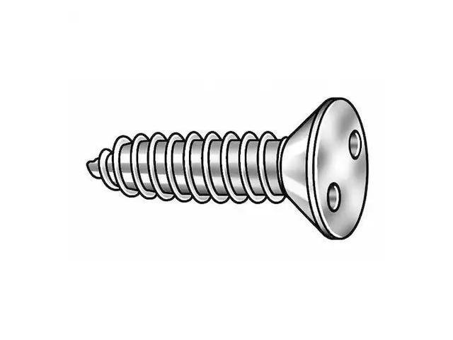 TAMPER-PRUF SCREWS 122290 Tamper Resistant Screw, 2 in, Plain Finish, 18-8