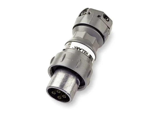 HUBBELL KILLARK VP6475 Pin & Slve Plug, 60A, 4P, 4W, 600VAC/250VDC