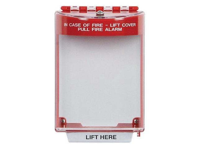 SAFETY TECHNOLOGY INTERNATIONAL STI-13210FR Pull Station Guard, Polycarbonate,