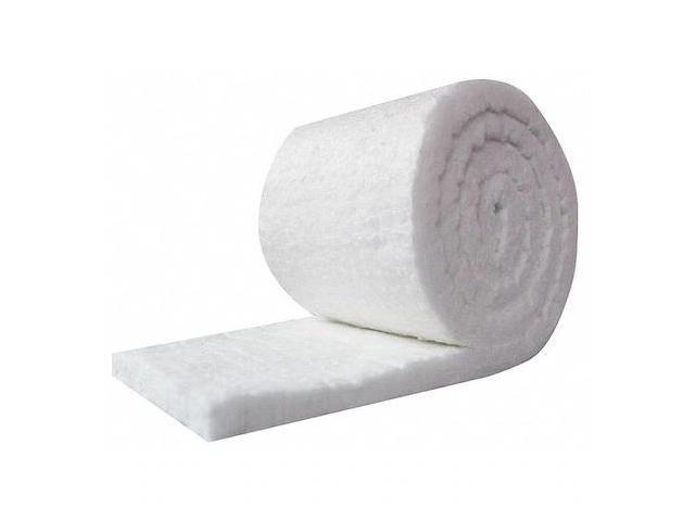 UNITHERM CF8-1-24X60in Ceramic Fiber Insulation,8 cu. ft./lb. 1' Wall