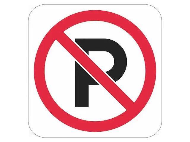 LYLE T1-1100-DG_12x12 No Parking Symbol Parking Sign,12' x 12, T1-1100-DG_12x12