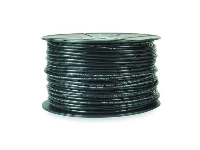 CAROL C1188.21.01 Coaxial Cable,RG-58/AU,20 AWG,Black