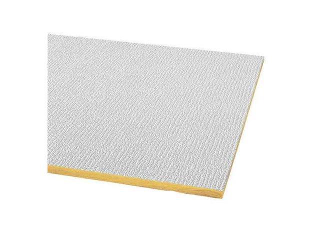 ARMSTRONG 2906 Shasta Ceiling Tile, 24 in W x 48 in L, Square Lay-In, 15/16 in