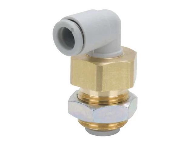 SMC KQ2LE04-00A Bulkhead Union Elbow,90 Deg,4mm,Tube
