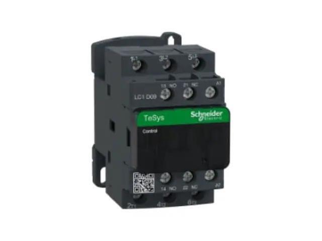 SCHNEIDER ELECTRIC LC1D09G7 IEC Magnetic Contactor, 1NC/1NO, 120V AC, 3 P,