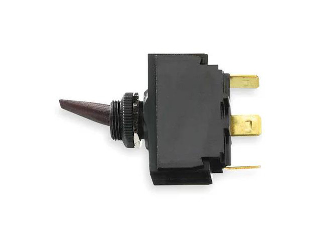 HUBBELL WIRING DEVICE-KELLEMS M123SP Marine Toggle Switch,SPDT,1/4 in. Solder