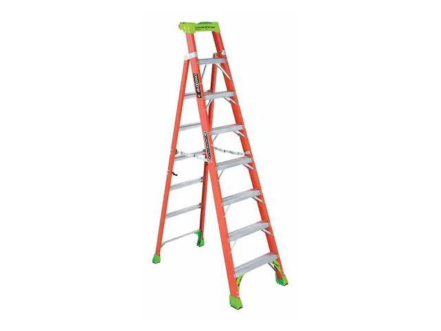 LOUISVILLE FXS1508 8 ft Fiberglass Stepladder, 300 lb Capacity