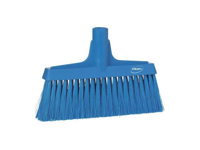 REMCO 31043 9 1/2 in Sweep Face Broom Head, Soft, Synthetic, Blue