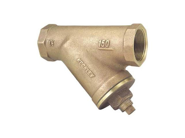 KECKLEY 11/41THY-BCM20M34-FTI-F Y Strainer, 1-1/4' Pipe, Threaded, Bronze