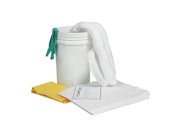 CONDOR 436M98 Spill Kit, 9 gal Volume Absorbed per Kit, 6 1/2 gal Capacity,