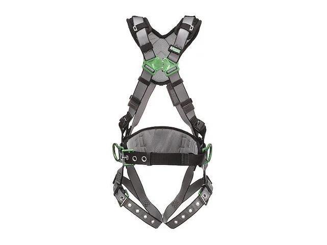 MSA SAFETY 10195148 V-FIT Full Body Harness, XS, 400 lb., Quick-Connect Chest/