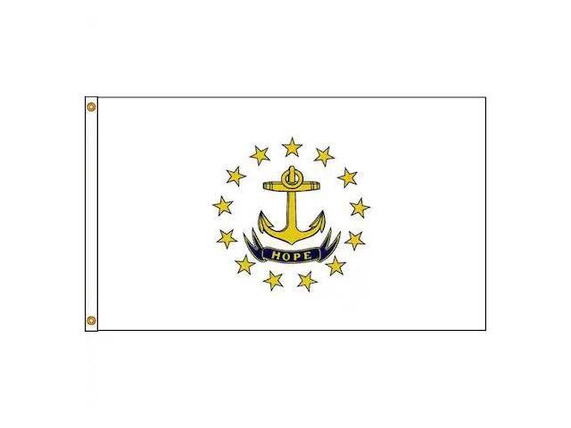 ANNIN FLAGMAKERS 144770 Rhode Island Flag,4x6 Ft,Nylon