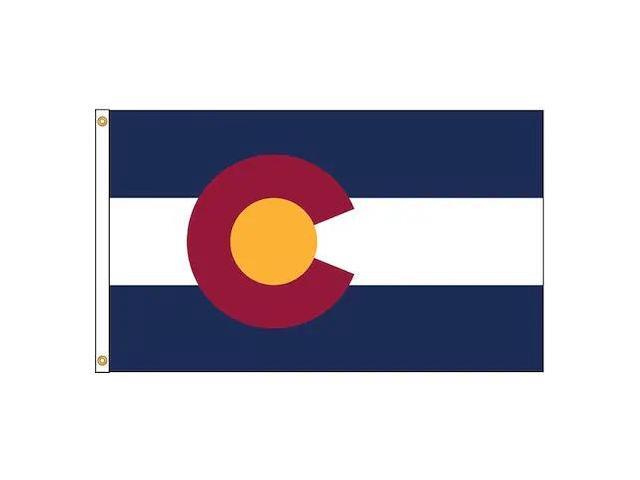 ANNIN FLAGMAKERS 140670 Colorado Flag,4x6 Ft,Nylon