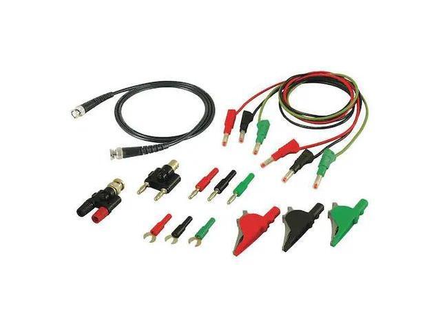 B & K PRECISION CC545 Test Leads Kit, Red/Black/Green, Silicone