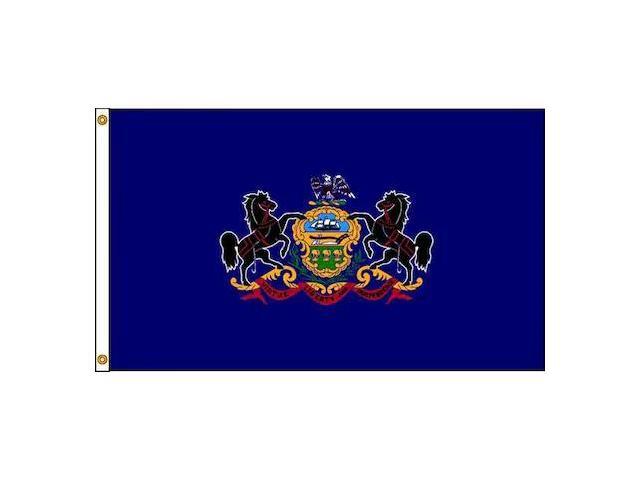 ANNIN FLAGMAKERS 144680 Pennsylvania Flag,5x8 Ft,Nylon