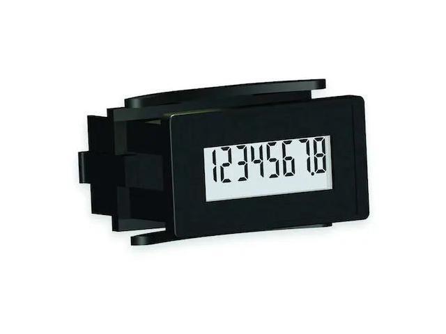 TRUMETER 6320-0000-0000 LCD Hour Meter,LCD,Clip,ABS/PC Blend