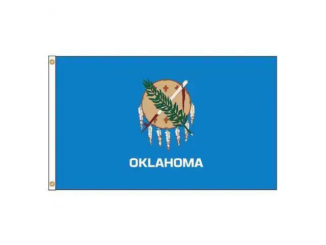 ANNIN FLAGMAKERS 144380 Oklahoma Flag,5x8 Ft,Nylon
