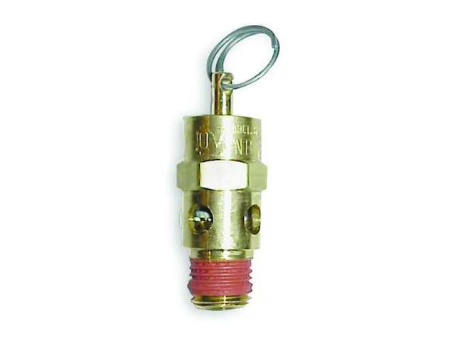 CONTROL DEVICES ST25-1A200 Air Safety Valve, Soft Seat, 1/4 in (M)NPT Inlet,
