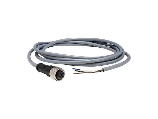 TELEMECANIQUE SENSORS XZCPV1141L5 Cordset,16.4 ft.,Gray,250VAC/300VDC